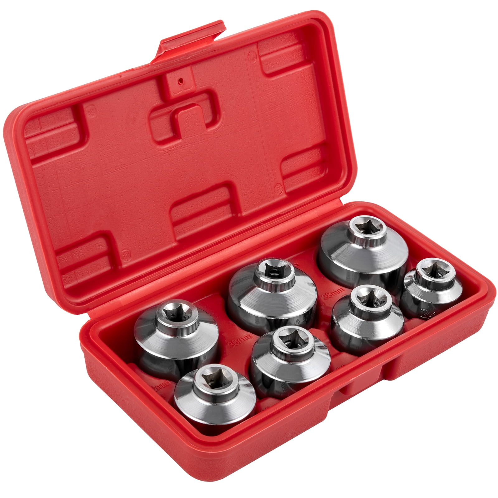 ABN 23 Piece Oil Filter Cap and 1/2” Inch Socket Wrench Removal Tool Set 