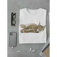 thumbnail image 3 of Eurasian Lynx Laying Around Tee Men's -Image by Shutterstock, 3 of 4