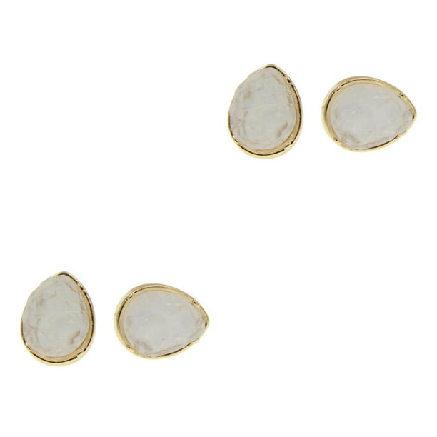 Guardurnaity Pendientes de botón joyería elegante decoración estilo Simple mujer elegante pendientes de botón adorno de vestir femenino regalo de tipo 23 2piezas Guardurnaity CBP385603