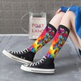thumbnail image 7 of Women's Knee High Socks Autism Awareness Puzzle Flag Outdoor Casual Tube Socks, 7 of 7