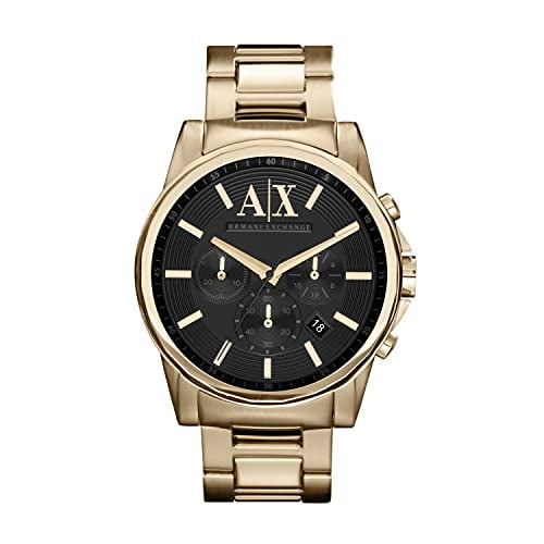 Armani Exchange Mens Gold Chronograph Bracelet Wat