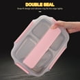 thumbnail image 4 of Mistaha Portable Lunch Box 304 Stainless Steel Leakproof Microwave Heating Divided Food Containers with Spoon & Chopsticks, 4 of 8