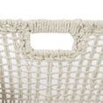 thumbnail image 4 of CosmoLiving by Cosmopolitan 9", 8"H White Cotton Handmade Storage Basket with Handles, 2-Pieces, 4 of 13