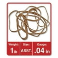 thumbnail image 2 of Rubber Bands, Size 54 (assorted), Assorted Gauges, Beige, 1 Lb Box | Bundle of 2 Packs, 2 of 4