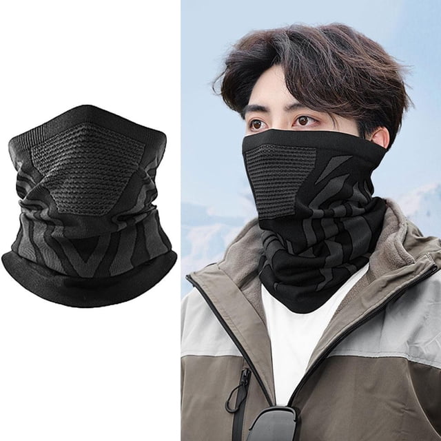 Winter Tube Soft Bandana Mask Neck Gaiter Scarf Skiing Windproof Half Face