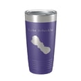 thumbnail image 1 of Lake Arbuckle Map Tumbler Travel Mug Insulated Laser Engraved Coffee Cup Florida 20 oz Purple, 1 of 1