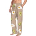 thumbnail image 2 of Balery Egg and Avocado print Men's Pajama Pants,Ultra Lightweight Pjs,Lounge Pant-Large, 2 of 9