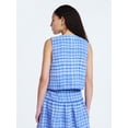 thumbnail image 3 of Free Assembly Women's and Women's Plus Sleeveless Button Front Tweed Shell, Sizes XS-4X, 3 of 5