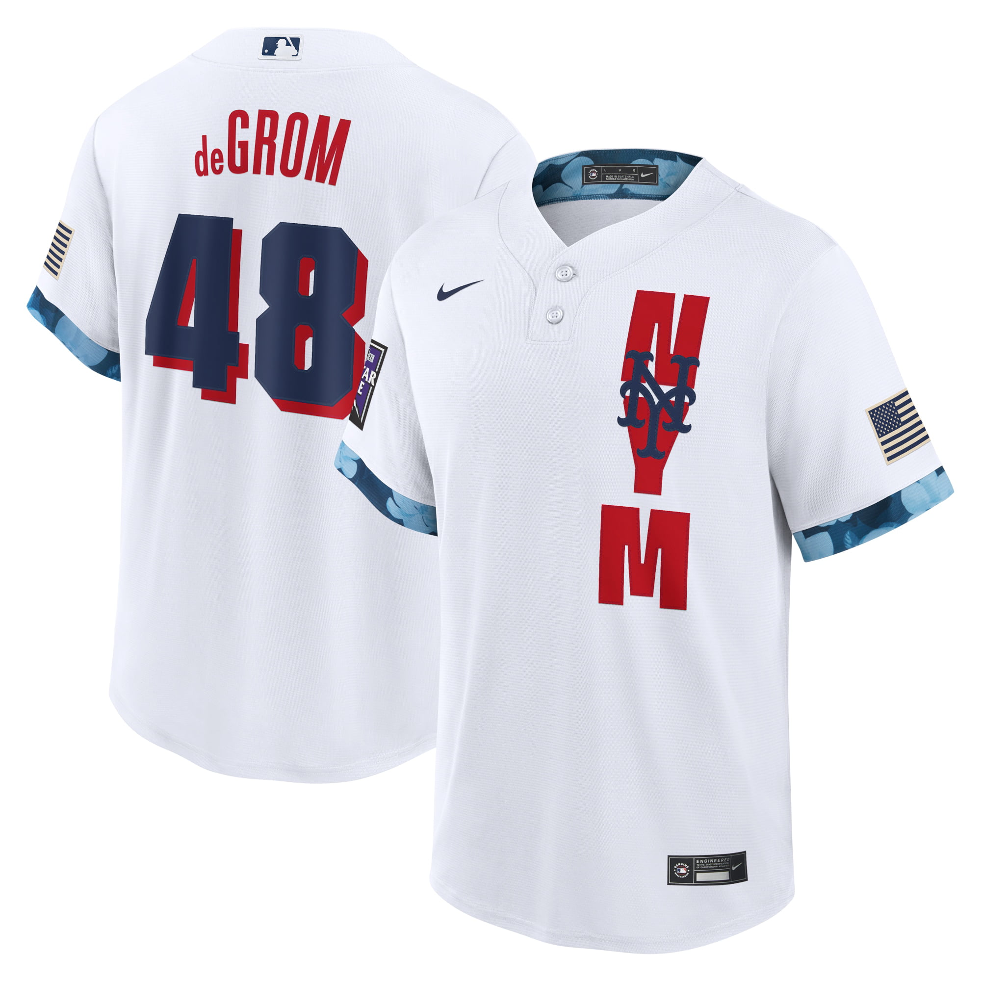 Jacob deGrom New York Mets Nike 2021 MLB All-Star Game Replica Player Jersey - White ...