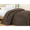 Mainstays Microfiber Bedspread, Dark Brown