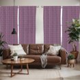 thumbnail image 2 of Ambesonne Botanical Window Curtains, Leaves in Ethnic Style, Each 28" W x 95" L, Eggplant Multicolor, 2 of 5