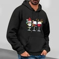 thumbnail image 3 of Lopecy-Sta Hoodies for Men Graphic Merry Christmas Oversized Hoodies Fleece Sweatshirts Funny Chenille Patch Xmas Holiday Pullover with Pocket, 3 of 4
