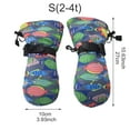 thumbnail image 5 of Uutvmp Children's Ski Gloves, Non-slip and Waterproof Winter Warm Gloves for Snowboarding, Colorful Fish, 5 of 7