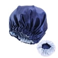 thumbnail image 1 of Gorro De Satén De Gran Tamaño Para Mujer, Gorro Redondo De Satén De Doble Color Grande A Prueba De Viento, Gorro Ajustable Para El Pelo, Gorro Para Dormir Para Las Cuatro Estaciones seitruly AP007581-04, 1 of 5