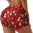 thumbnail image 2 of Sigee Fire Extinguisher Print Women's High Waist Workout Shorts - Squat Proof, Tummy Control, Yoga and Gym Activewear-XX-Large, 2 of 9