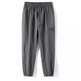 thumbnail image 7 of IhhxPro Men's Casual Pants Summer Joggers with Pockets Quick Dry Loose Fit Drawstring Lightweight Breathable Cotton Straight Leg for Outdoor Travel Hiking XXS-XL, 7 of 7