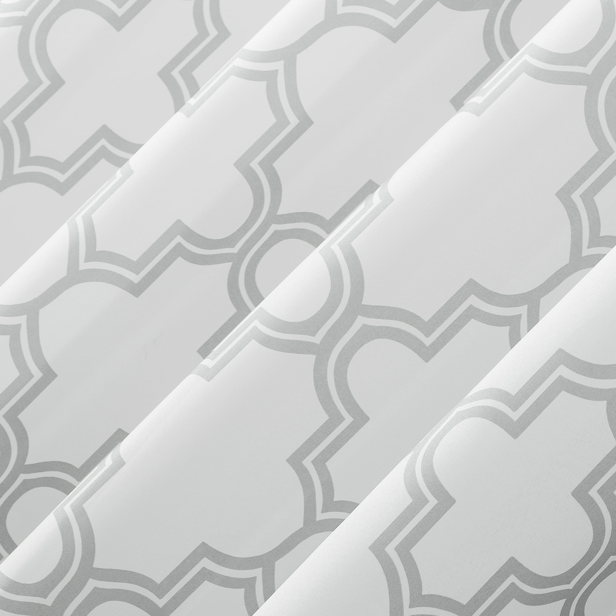 Sun Zero 96" x 54" Gray Trellis Outdoor Curtain With Grommets