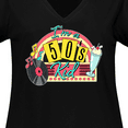 thumbnail image 4 of Inktastic I'm a 50's Kid 1950's Style Birthday Jukebox Women's Plus Size V-Neck T-Shirt, 4 of 5