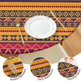 thumbnail image 4 of Boho Yellow Ethnic Geometric Pattern Round Fitted Tablecloth with Elastic Edge,Dining Table Cover Waterproof,Outdoor Round Tablecloth for Camping,Dining,Indoor and Outdoor, 4 of 7