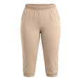 thumbnail image 5 of Xdegoge Womens Capri Leggings Plus Size Elastic Waist Athletic Workout Lightweight Cropped Pants with Pockets Running Gym Yoga Casual Activewear Xl-5Xl, 5 of 8