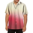 thumbnail image 2 of XDZJLR Mens Shirts Casual Short Sleeve Button Down Beach Tropical Summer Tops, 2 of 4