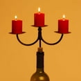 thumbnail image 2 of Oenophilia Afterglow-Bottle Candelabra, 3 Small Pillars, 2 of 2