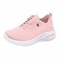 thumbnail image 6 of Tennis Shoes for Women 2026 Breathable Flat Air Cushion Orthopedic Lace up Sneakers Lightweight Walking Athletic Running Shoes Pink Size 6, 6 of 6