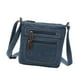 thumbnail image 3 of Bolso de mezclilla informal, bolso de compras, moderno bolso de almacenamiento con cremallera para mujer, oficina, 3 of 9
