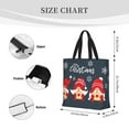 thumbnail image 3 of Hirioo Cute Christmas Gnomes (2) for Tote Bag for Women, Quilted Shoulder Bag with Zipper, Large Capacity Handbags for Casual, Travel, Work, 3 of 7