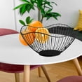 thumbnail image 4 of GUOOL Desktop Fruit Basket Multifunctional Decorative for Living Room Snacks Black, 4 of 8