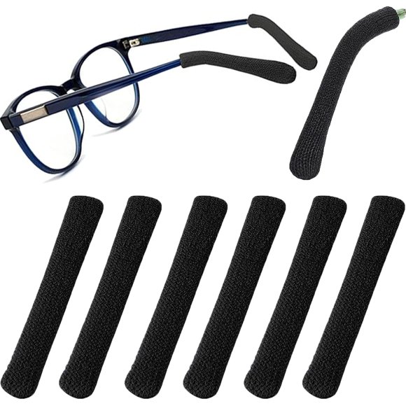 Tejido De Algodón Suave Almohadillas Para Los Oídos Para Gafas Mejora Antideslizante Elástico Comodidad Almohadillas Para Los Oídos Para Gafas Empuñaduras Anteojos Puntas De Las Patillas Retenedor De