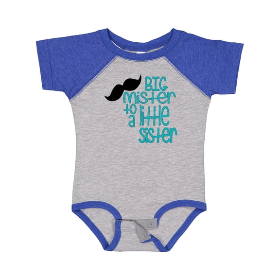Inktastic Big Mister to a Little Sister Boys Baby Bodysuit