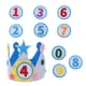 thumbnail image 4 of 1 Juego de tocado de cumpleaños, sombrero de corona de fieltro, números DIY, corona de cumpleaños para niños, 4 of 5