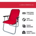 thumbnail image 4 of Silla Plegable de Playa Camping Exterior CJR Resistente Cómoda Rojo, 4 of 6