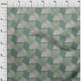 thumbnail image 3 of oneOone Cotton Silk Dusty Teal Green Fabric Ocean Underwater Life Sewing Craft Projects Fabric Prints By Yard 42 Inch Wide, 3 of 4