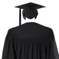 thumbnail image 3 of Vestido de graduación de licenciatura negro de pregrado Vestido de adulto tejido Vestido de graduación de escuela secundaria universitaria, 3 of 4