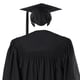 thumbnail image 3 of Vestido de graduación de licenciatura negro de pregrado Vestido de adulto tejido Vestido de graduación de escuela secundaria universitaria, 3 of 4