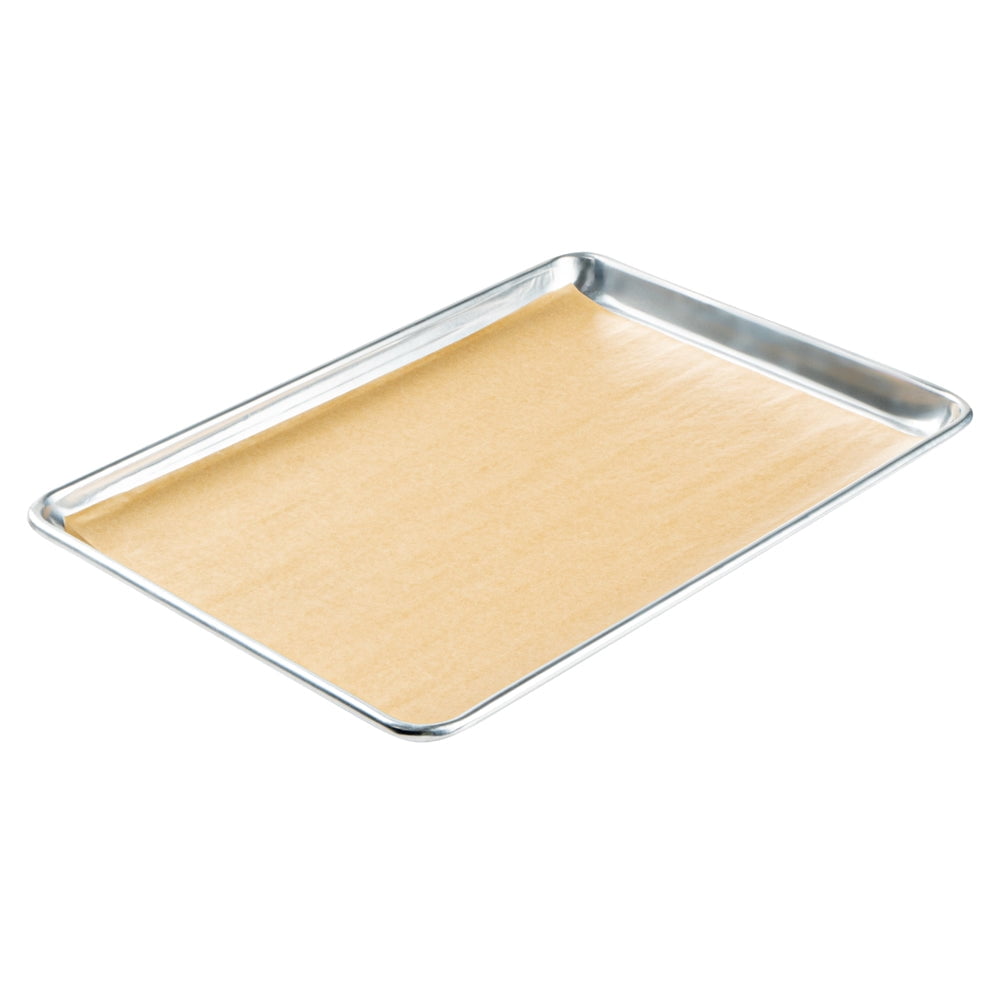 Pastry Tek Unbleached Parchment Paper Half Size Sheet Pan Liner - Silicone Coated - 12" x 16" - 1000 count box
