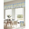 thumbnail image 6 of Yellow Blue Vintage Valances for Windows, Modern Abstract Art Oil Paiting Light Filtering Kitchen Curtains, Rod Pocket Window Valance Curtains for Living Room Bedroom, 42" W x 12" L, 2 Panels, 6 of 9
