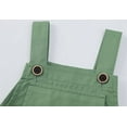 thumbnail image 6 of Toddler Girls Casual Jumpsuits Green Jumpsuit Adjustable Strap Baggy Overalls Back To School Outfits for Girls 1T, 6 of 8
