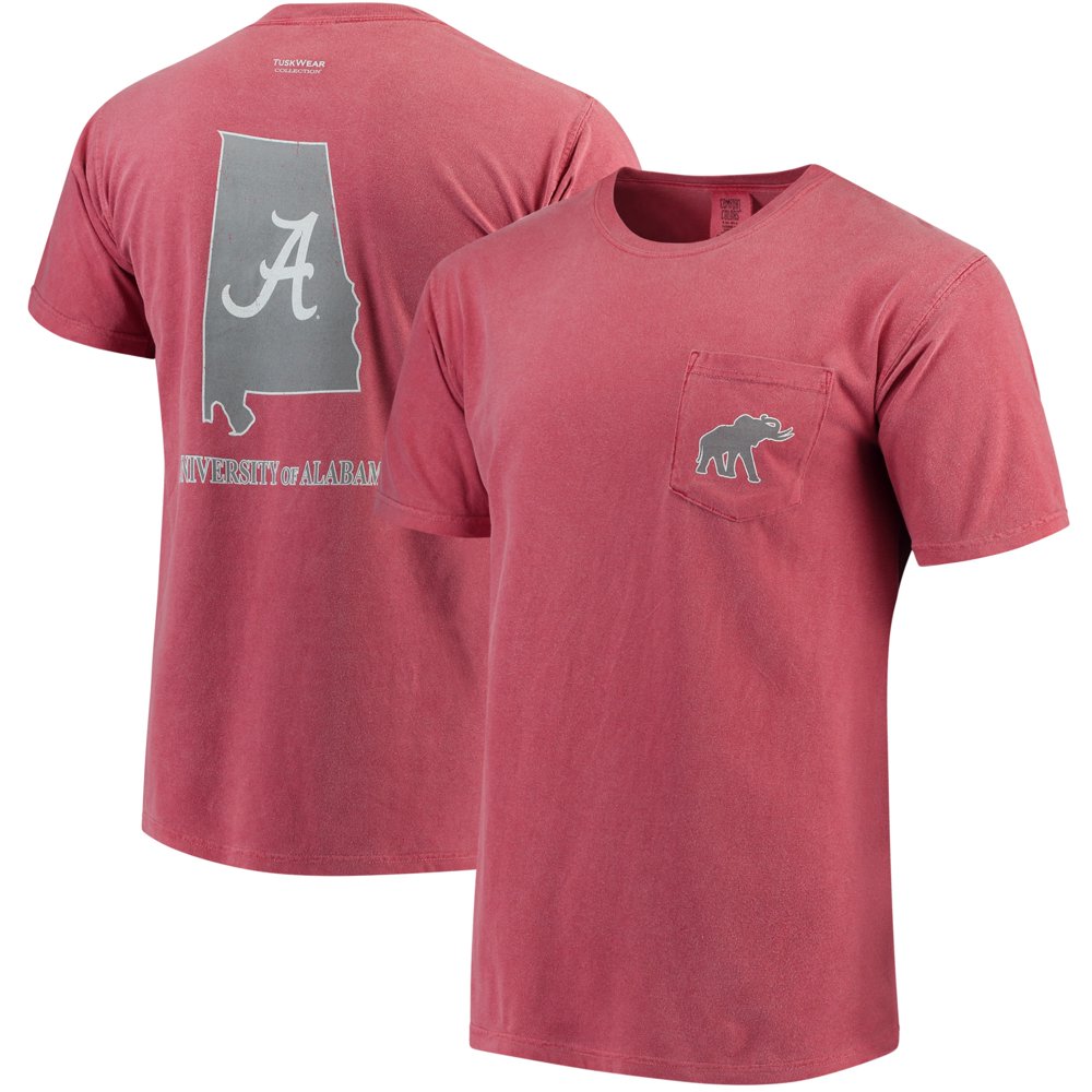 Tuskwear Alabama Crimson Tide Comfort Colors State TShirt Crimson