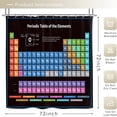 thumbnail image 3 of Periodic Table of Elements Shower Curtain Colorful Science Technology Kids Chemical School Student Waterproof Fabric Polyester Bathroom Decor Set 72x72 Inch 12 Pack Plastic Hooks, 3 of 6