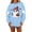 Sky Blue-#005, variant on Dweltoz Halloween Sweatshirts for Women Cute Ghost Pumpkin Graphic Spooky Season Sweaters Oversized Fall Fleece Long Sleeve Crewneck Pullover Tops,Black L