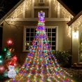 thumbnail image 4 of (Nuevo) Decoración navideña Luces de cadena al aire libre, 320 LED Cortina Luces de hadas Copos de nieve Luces colgantes del árbol de Navidad para vacaciones Boda Fiesta Jardín (Multicolor) esquí esquí Gafas de esquí, 4 of 5