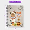 thumbnail image 5 of Trick or Treat Brussels Griffon Funny Mummy Cosplay Pumpkin Candy Basket Spiral Bound Journal Griff Dog Lover 5x7in Spiral Notebook - 12016, 5 of 5