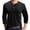 Black, variant on Mens Fashion Henley Shirts Long Sleeve Button Cotton T-Shirt Crewneck Sweatshirts Casual Slim Fit Tops Comfy Basic Shirts Lightweight Pullover Workout Shirt