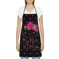 thumbnail image 4 of Hello Kitty Adjustable Bib Aprons, Waterdrop Resistant Apron with 2 Pockets for Kitchen Cooking Restaurant BBQ Painting Crafting, 4 of 7