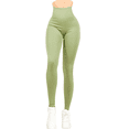 thumbnail image 1 of LEGGING DE MUJERS TEXTURIZADO VERDE ESTILO PUSH UP UNITALLA, 1 of 5