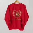 thumbnail image 1 of Nuoqisi Chandails d'Été de la Saint-Valentin pour Femmes, Mode, Tuniques Ajustées, Chandails Imprimés, Col Rond, Manches Longues, Hauts, Blouse de Printemps, 1 of 6