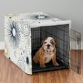thumbnail image 3 of Sweet Jojo Designs Celestial Navy Blue and Gold Dog Crate Kennel Cover 36in., 3 of 6